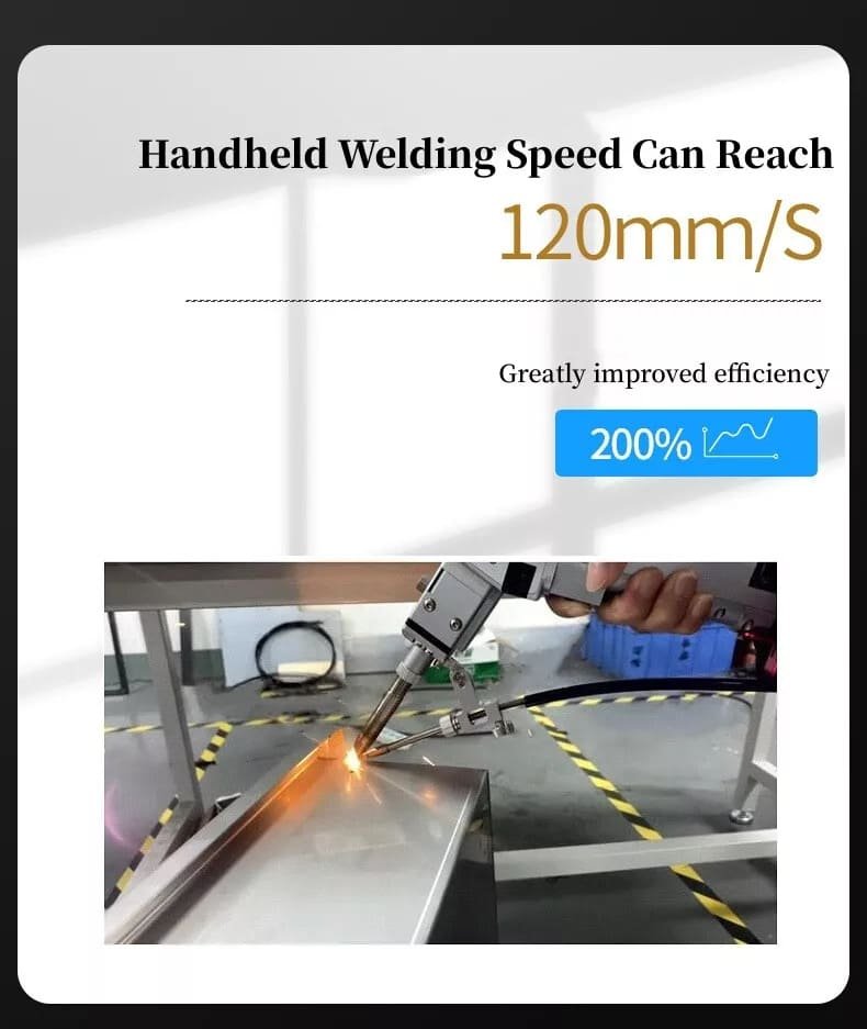 handheld laser welding with fast speed