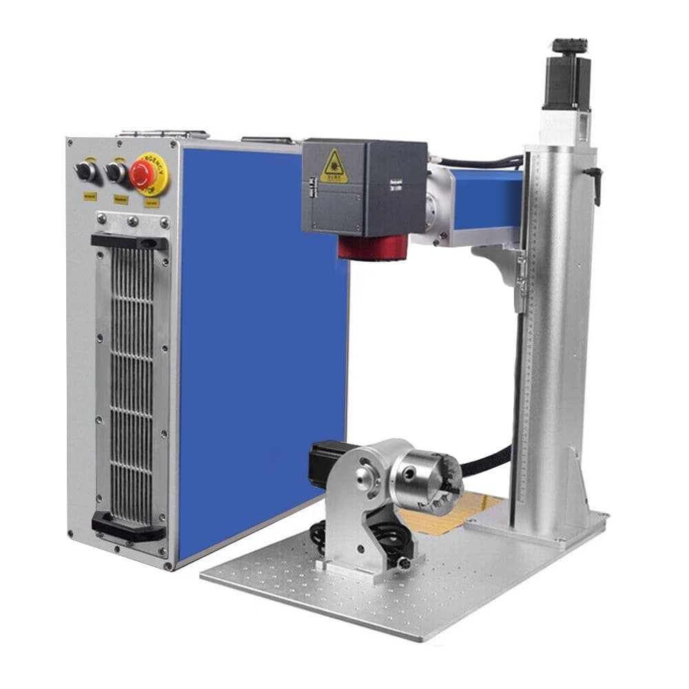 3D fiber laser marking machine with rotary axis