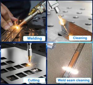 4 in 1 metal laser welding cutting cleaning and weld seam cleaning