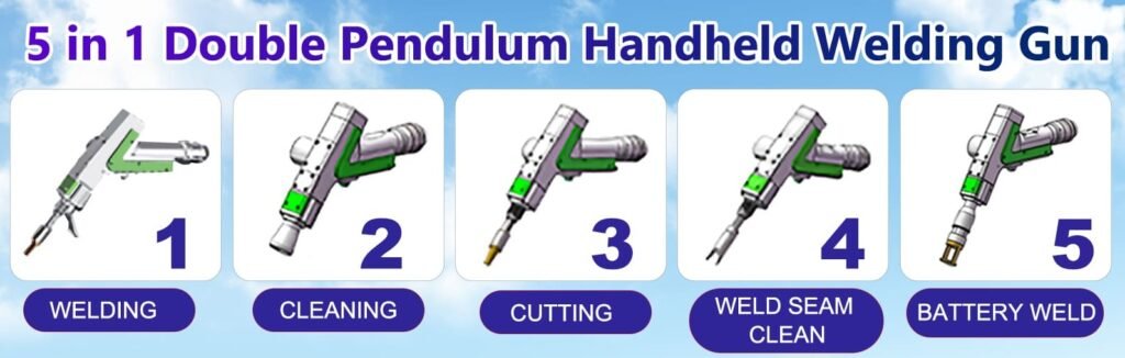 5-in-1 handheld laser welding gun