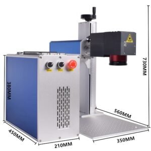 Dimension of 3D fiber laser marking machine
