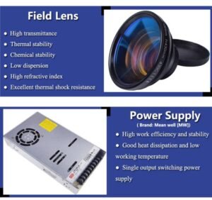 Field Lens & Power Supply of eytools 3D fiber laser marking machine