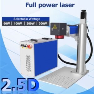 color laser marking and engraving machine with JPT MOPA fiber laser