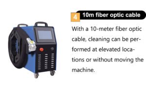 10m fiber optic cable for laser metal cleaning machine