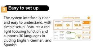 Easy to operate laser cleaning machine