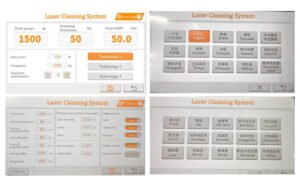 System for scotle 1500W laser metal cleaner