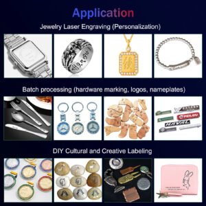Applications of UV laser marking machine jewelry engraving, batch logo marking, and DIY creative labeling