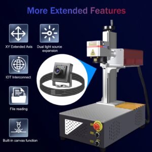 Extended features of UV laser marking machine with CCD camera