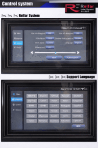 Relfar intelligent control system touchscreen interface for 6000W CW laser cleaning machine