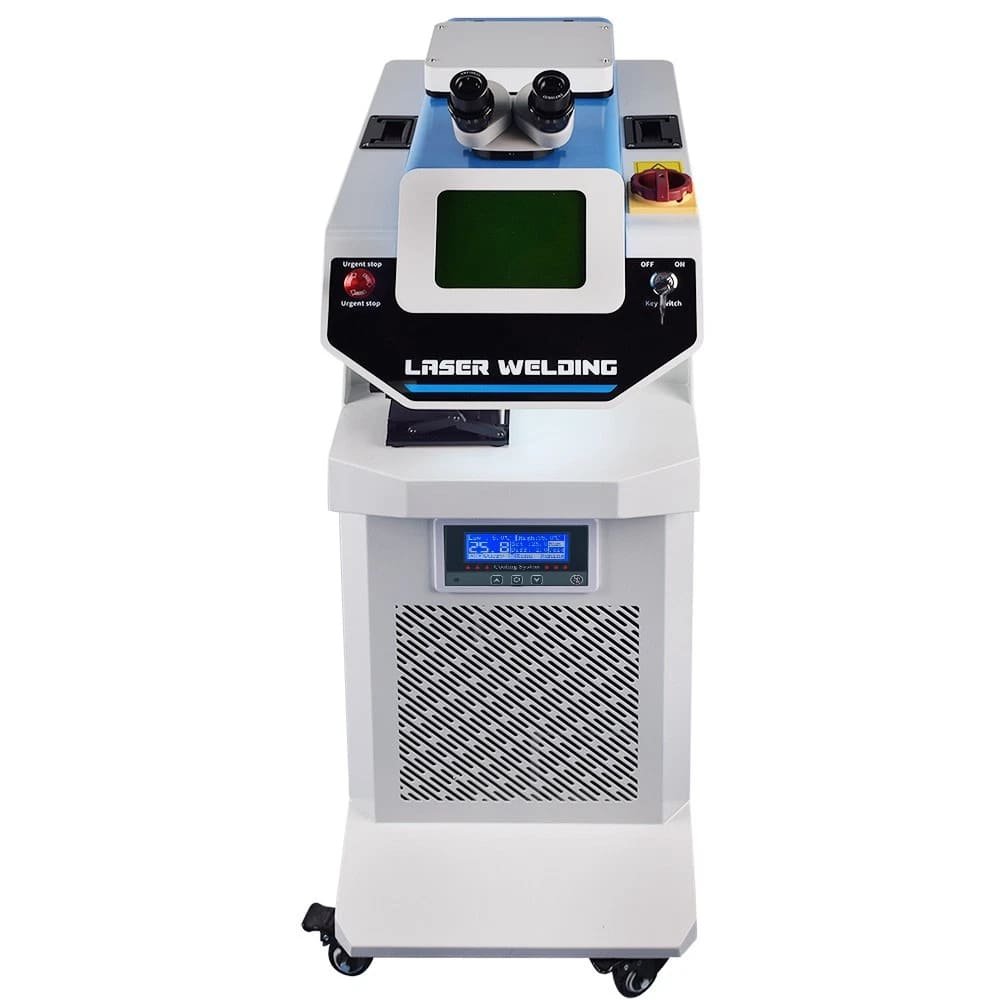 Scotle 200W water-cooled vertical NdYAG jewelry laser welding machine front view