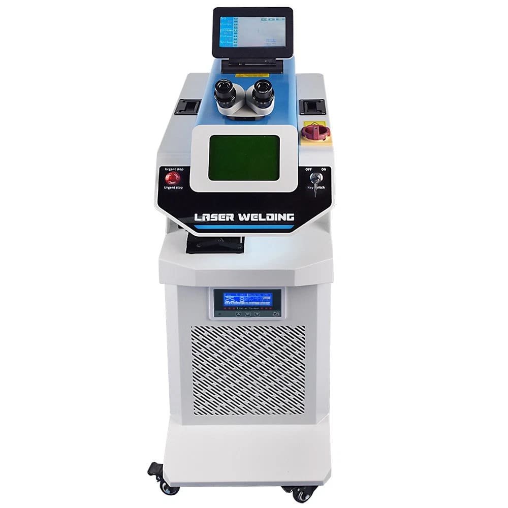 Scotle 200W water-cooled vertical NdYAG jewelry laser welding machine with CCD camera