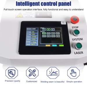 Touchscreen control panel scotle handheld laser welding machine