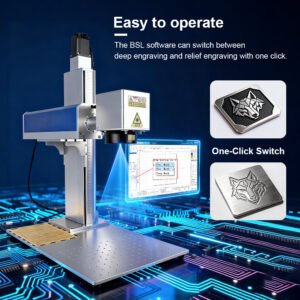 One-click deep and relief engraving on 2.5D fiber laser machine