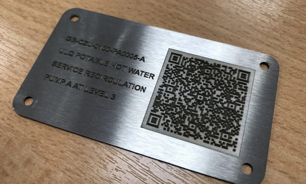 Typical 2D laser marking effect