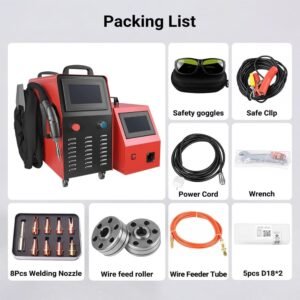 Packing list for this Scotle Air-Cooled 4in1 Handheld Fiber Laser Welding Machine